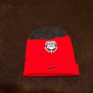 Nike Red and Gray Georgia Bulldogs Youth Sideline Beanie